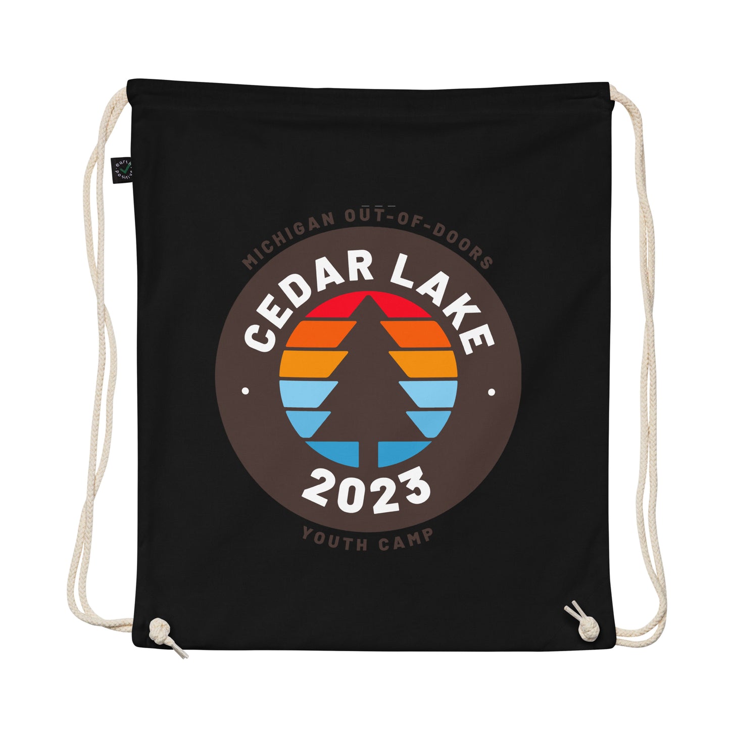 Organic Cotton Drawstring Bag - Cedar Lake