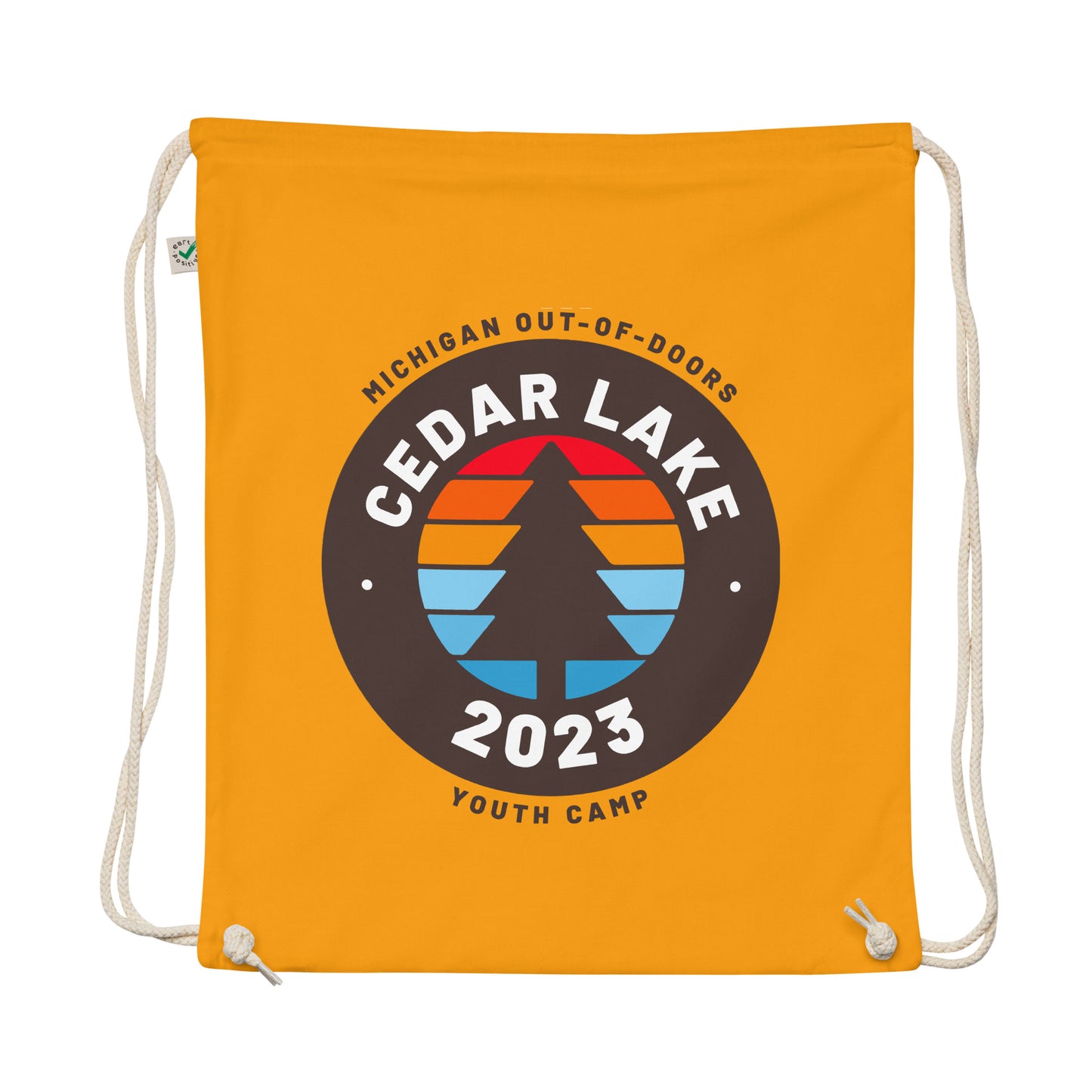 Organic Cotton Drawstring Bag - Cedar Lake