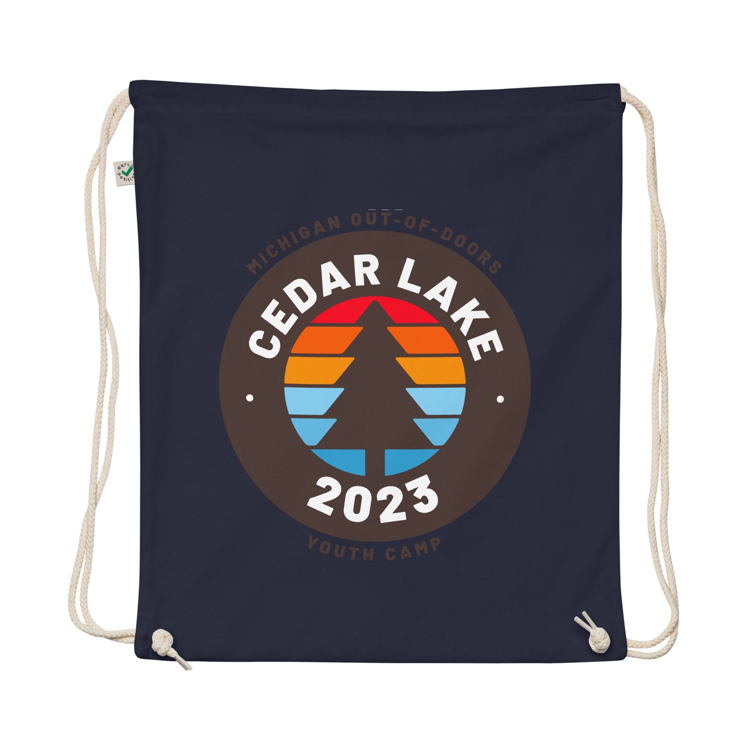 Organic Cotton Drawstring Bag - Cedar Lake