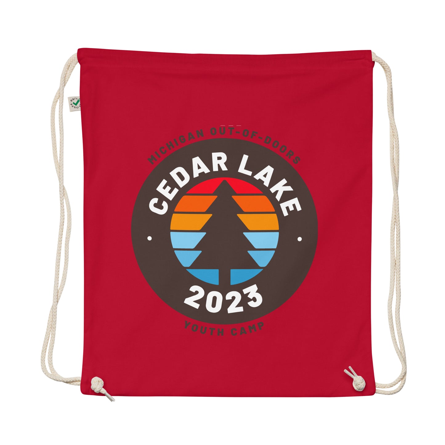 Organic Cotton Drawstring Bag - Cedar Lake