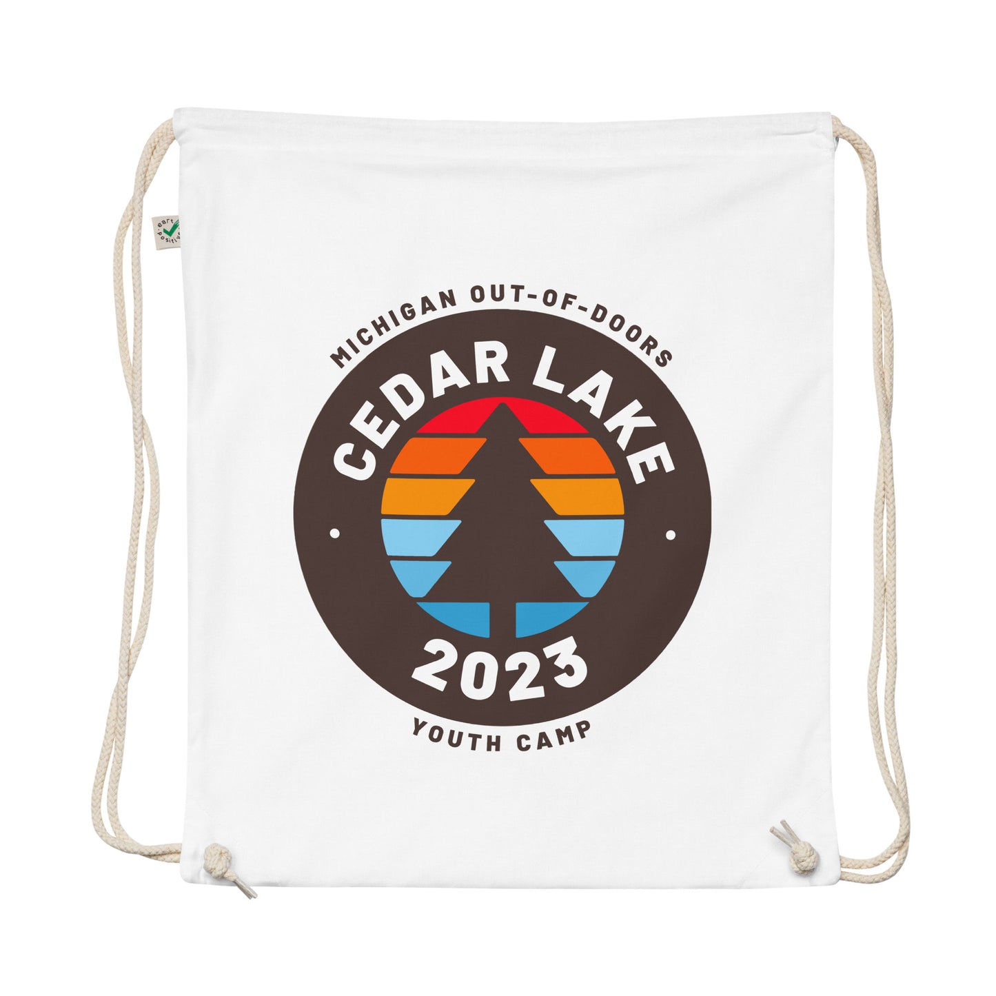 Organic Cotton Drawstring Bag - Cedar Lake